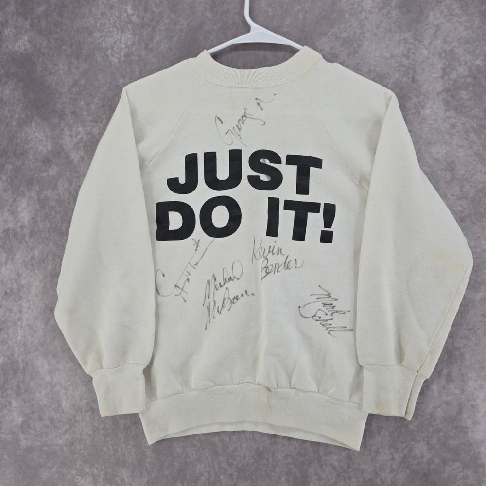 Vintage Autograph Dupree Dance Expo Sweatshirt Just Do It Small Mark Schell - Picture 5 of 7